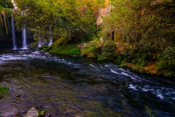 Antalya Turquia Bela Paisagem Com Vista Para Cachoeira Upper Duden — Fotografia de Stock