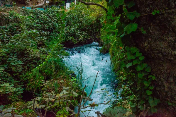 Antalya Turquia Bela Vista Famosa Cachoeira Duque Superior Parque Das — Fotografia de Stock