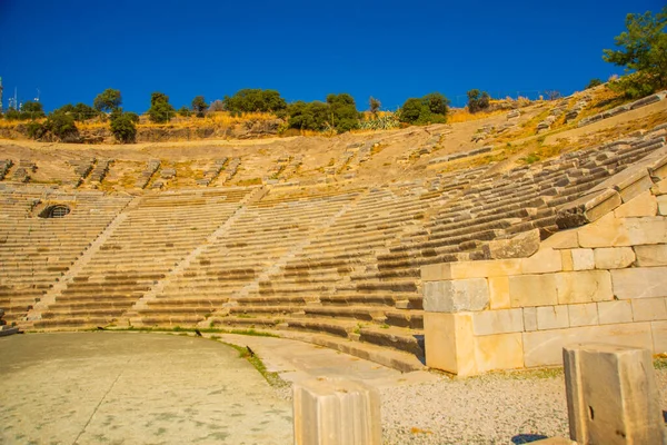 Bodrum Turquie Paysage Avec Vue Sur Ancien Amphithéâtre Par Une — Photo