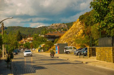 Marmaris, MUGLA, TURKEY: Güneşli bir günde Marmaris 'te yeni bir amfi tiyatro.
