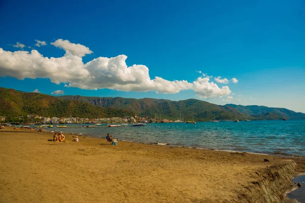 Marmaris Mugla Turchia Bellissimo Paesaggio Con Vista Sulla Spiaggia Sul — Foto Stock