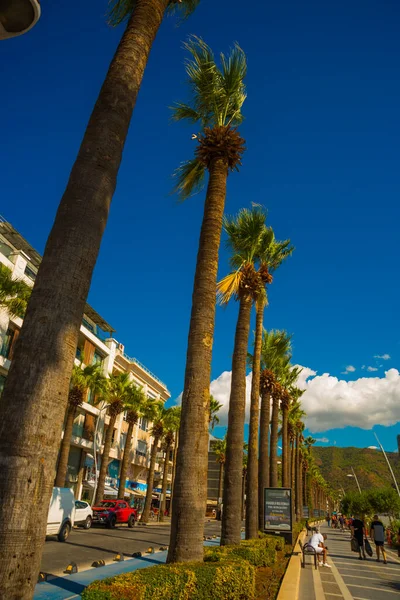 Marmaris Mugla Turkey Zeeboulevard Marmaris Stad Turkije Een Zonnige Dag — Stockfoto