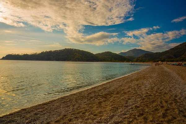 Oludeniz Fethiye Turchia Bellissimo Paesaggio Con Vista Sulla Spiaggia Oludeniz — Foto Stock