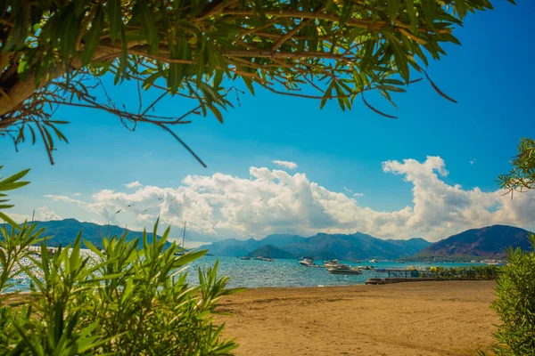 Marmaris Mugla Turchia Bellissimo Paesaggio Con Vista Sulla Spiaggia Sul — Foto Stock