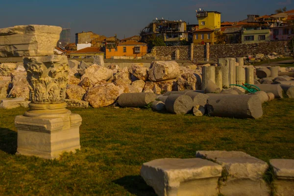 Izmir Turkey Agora Nın Antik Kalıntıları Güneşli Bir Günde Zmir — Stok fotoğraf