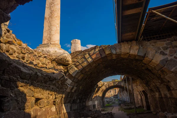 Zmir Deki Antik Agora Nın Kubbeli Odaları Arkeolojik Kazılar — Stok fotoğraf