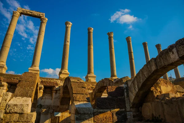 Izmir Turkey Nézd Meg Ősi Oszlopok Agora Izmir Egy Napsütéses — Stock Fotó