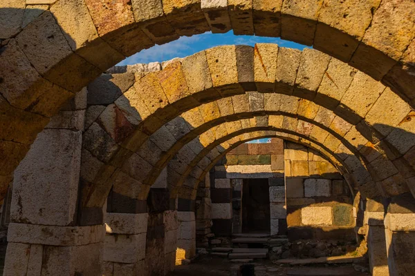 Izmir Turchia Veduta Degli Archi Arco Dell Agorà Smirne Una — Foto Stock