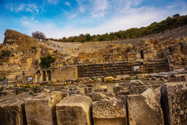 Ephesus Selcuk Izmir Turkey Zmir Selcuk Kentindeki Efes Antik Kenti — Stok fotoğraf