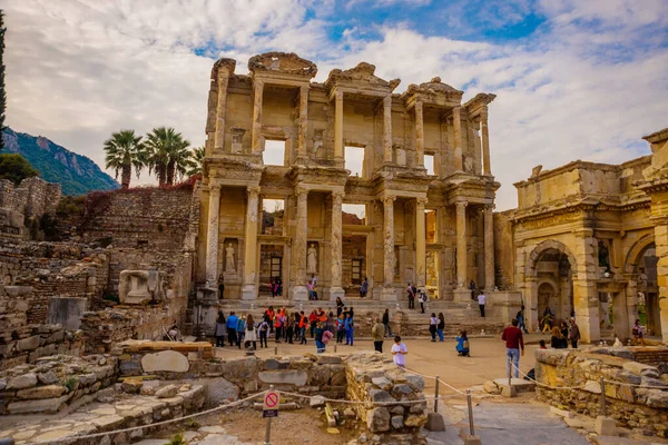 Ephesus Selcuk Izmir Turkey Antik Şehir Efes Teki Celsius Kütüphanesi — Stok fotoğraf