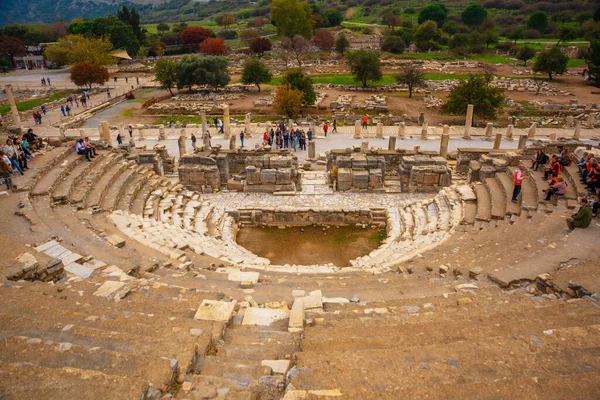 Ephesus Selcuk Izmir Turquia Odeon Anfiteatro Antigo Éfeso Cidade Turca — Fotografia de Stock