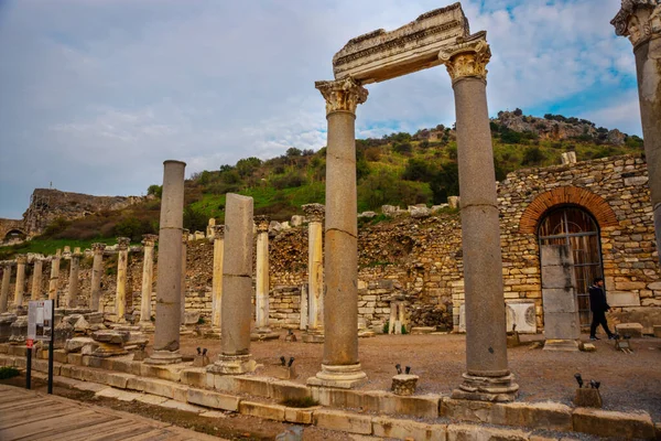 Ephesus Selcuk Izmir Turkey Trading Agora Den Viktigaste Handelsplattform Och — Stockfoto