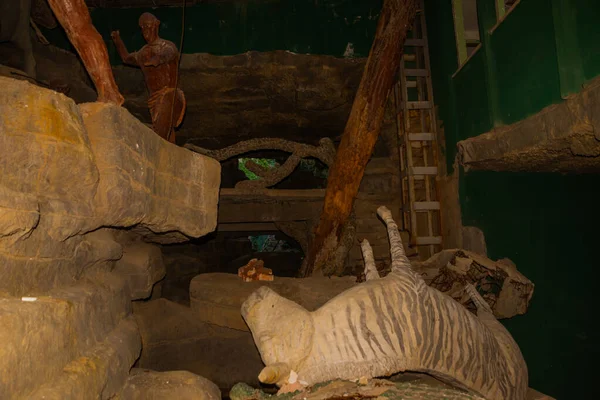 Camyuva Kemer Turkey Animal Sculptures Territory Destroyed Hotel Holiday Area — Fotografia de Stock