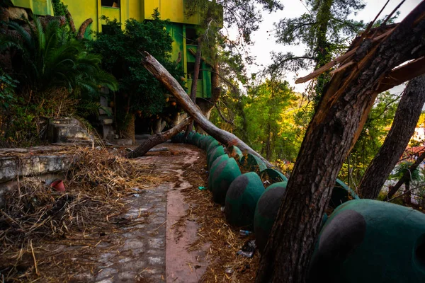 Camyuva Kemer Turkey Abandoned Destroyed Old Hotel Holiday Area Eco — Foto de Stock