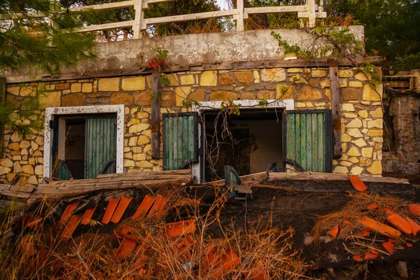 Camyuva Kemer Turkey Destroyed Buildings Old Hotel Holiday Area Eco — Stock Fotó