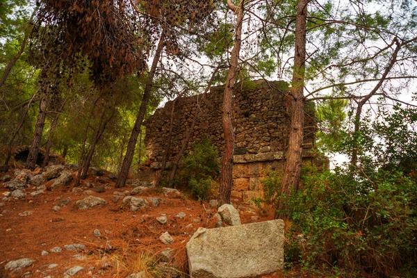 Phaselis Turkey Ruins Ancient City Phaselis Forest Village Tekirova Antalya — Fotografia de Stock