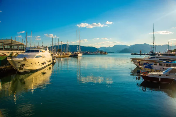 Marmaris Mugla Turquia Bela Vista Ponte Netsel Marina Marmaris Dia — Fotografia de Stock