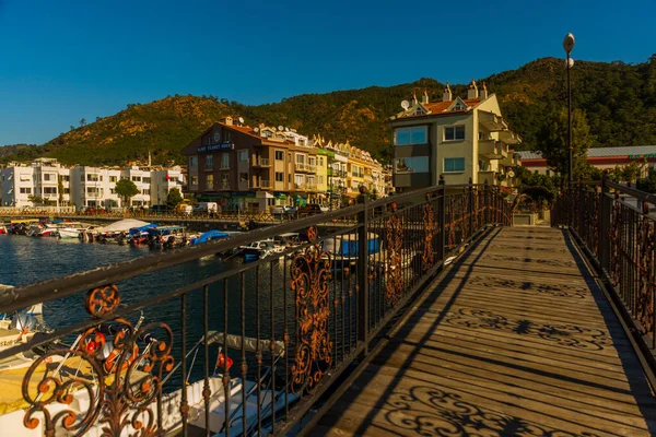 Maris Mugla Turkey Marmarisの橋からの美しい景色 — ストック写真
