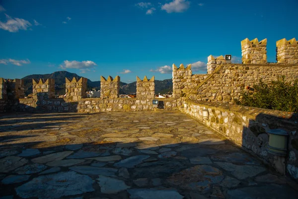 Marmaris Mugla Turchia Antiche Mura Pietra Della Fortezza Marmaris Una — Foto Stock