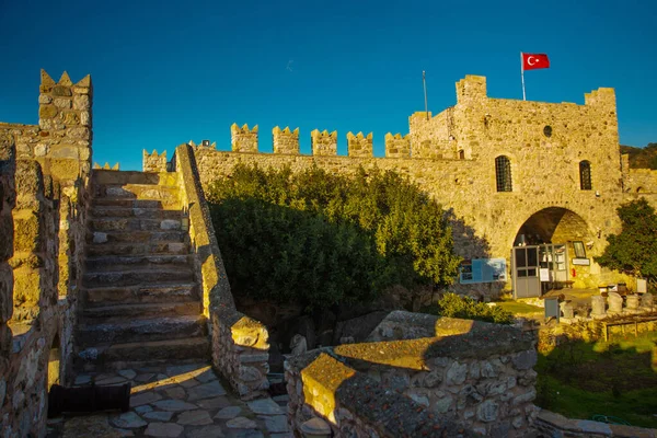 Marmaris Mugla Turchia Antica Fortezza Pietra Marmaris Una Giornata Sole — Foto Stock