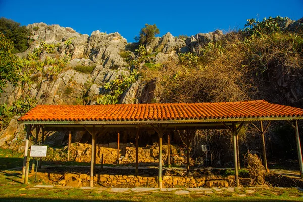 Marmarís Turquía Parque Arqueológico Iuilik Las Rocas Del Bienestar Museo — Foto de Stock