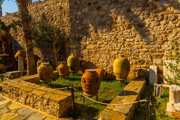 Marmaris Mugla Turquia Vasos Antigos Para Museus Fortaleza Marmaris — Fotografia de Stock