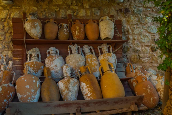 Marmaris Mugla Türkei Antike Vasen Für Die Festungsmuseen Marmaris — Stockfoto