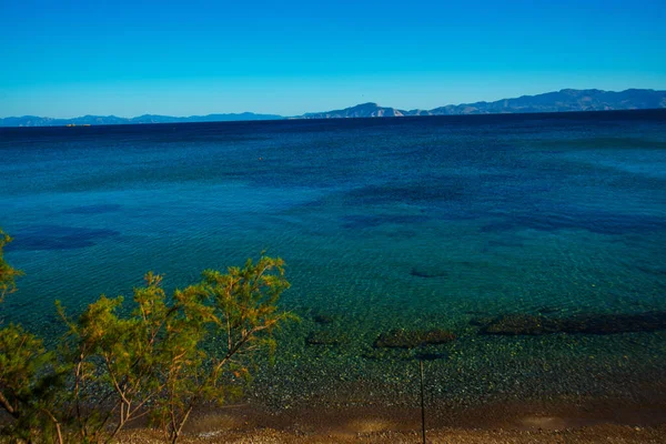 Datca Mugla Turkey Prachtig Zeegezicht Badplaats Datca Een Zonnige Dag — Stockfoto