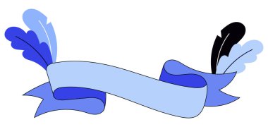 Çerçeve, kurdele, bayrak, sebze unsurlu metinler için yer düz yapraklı bitkiler, karalama, taslak, dış hatlar. Beyaz arkaplanda izole.