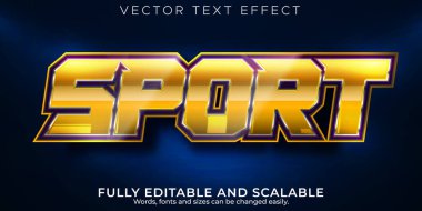 Düzenlenebilir metin efekti sporu, 3d hız ve yarış yazı tipi biçimi
