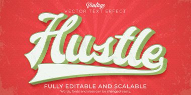 Retro, klasik metin efekti, düzenlenebilir 70 'ler ve 80' ler metin biçimi