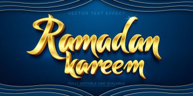 Düzenlenebilir metin efekti, ramadan kareem metin biçimi