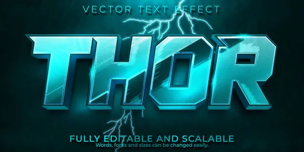 Düzenlenebilir metin efekti Thor, 3d viking ve Nordic font biçimi