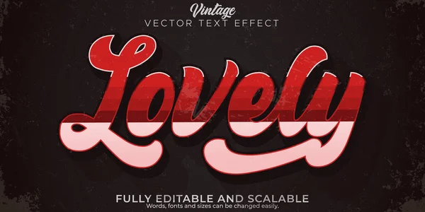 Editable Text Effect Vintage Retro Old Font Style — 스톡 벡터