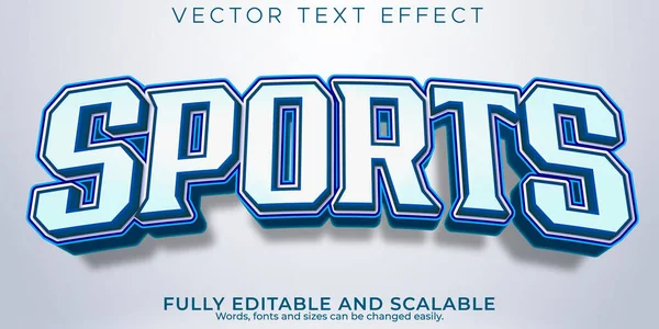 Sport Text Effect Editable Basketball Football Text Style — Stock Vector