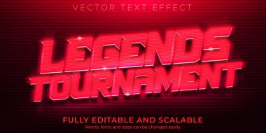 Esport galibi metin efekti, düzenlenebilir oyun ve neon metin biçimi