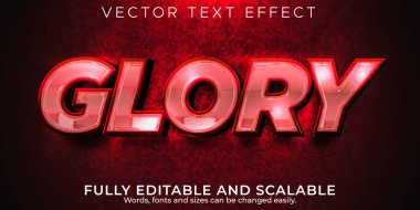 Görkemli lüks metin efekti, düzenlenebilir parlak ve zarif metin biçimi