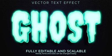 Hayalet metin efekti, düzenlenebilir korku ve çizgi film tarzı