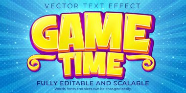 Çizgi film oyun metin efekti, düzenlenebilir komik metin biçimi