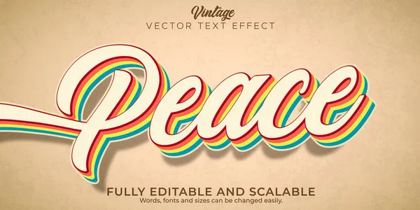 Retro Vintage Text Effect Editable Text Style — 스톡 벡터