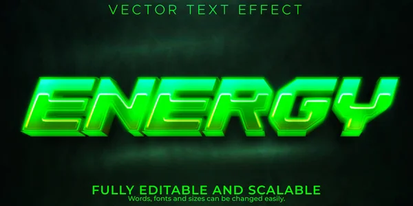 Enerji neon metin efekti, düzenlenebilir tembel ve oyun metin biçimi