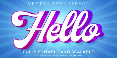 Güzel karikatür metin efekti, düzenlenebilir komedi ve komik metin tarzı