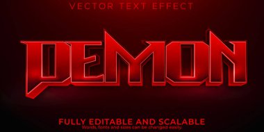 İblis düzenlenebilir metin efekti, ölü ve korkutucu metin biçimi