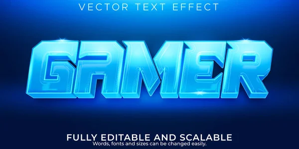 Efeito Texto Gamer Esport Editável Estilo Texto Neon —  Vetores de Stock