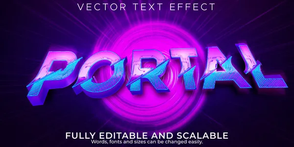 Portal metin efekti, düzenlenebilir ışınlanma ve gelecekteki metin biçimi
