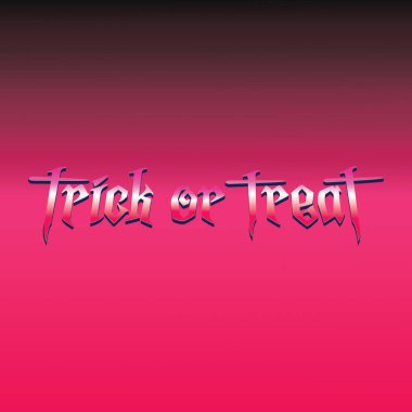 Şaka mı Şeker mi Metin Banner. Metin izole edildi. Cadılar Bayramı. Vektör illüstrasyonu.