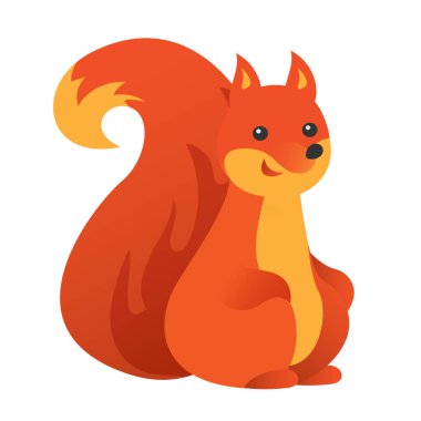  Çizgi film sincabı. Vektör illüstrasyonu beyaz arkaplanda izole edildi.