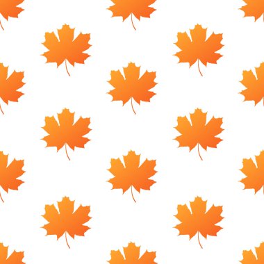 Akçaağaç yaprağı dikişsiz desen. Sonbahar stil vektör deseni.
