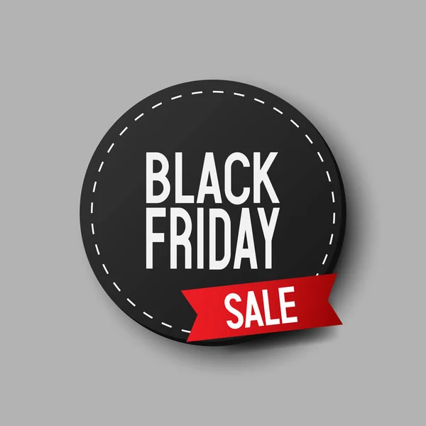 Black Friday Badge Black Friday Sale Tag Vector Illustration — Stock Vector