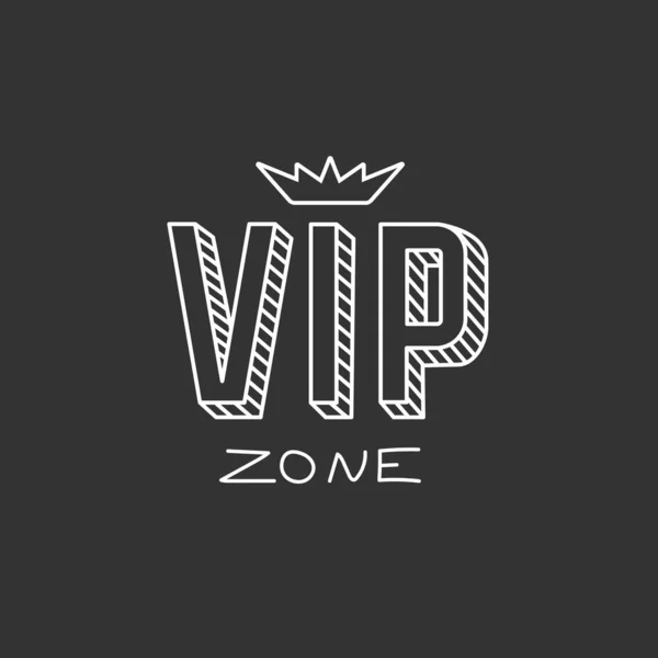 Vip 글자가 배경에 손으로 Vip 표지판이야 일러스트 — 스톡 벡터